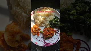 Tamatar Mula ko Achar ra saag bhat shorts nepalifoodvlog youtubeshorts 😊🫰 [upl. by Maffa]