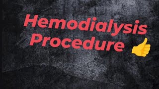 Hemodialysis procedure blood se water ko kaise nikalte hai [upl. by Tamarra]