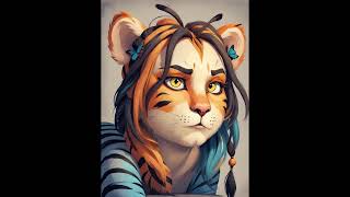 Girl Transformation in Furry Cat Animal TF [upl. by Tega186]