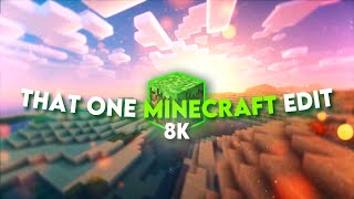 8k That One Minecraft Edit  Aria Math [upl. by Adnalohs]