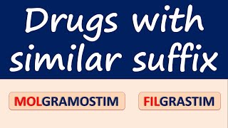 Drugs with similar suffix [upl. by Skolnik896]