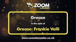 GreaseFrankie Valli  Grease  Karaoke Version from Zoom Karaoke [upl. by Saxela855]