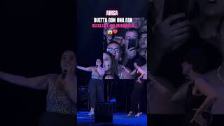 ARISA fa salire sul PALCO una FAN e succede questo🎤 trending viralvideo musica live perte [upl. by Doretta]