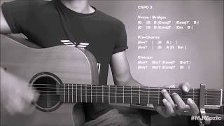 Let Me Zayn Malik  Guitar Chords Tutorial  MJ [upl. by Eahsan]