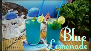 Blue LemonadeAqua Blue Lemonade Mermaid Ocean JuiceNonAlcoholic Party Drink Blue MOCKTAIL [upl. by Ingaberg52]