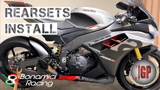 RSV4  Bonamici Rearsets  Install [upl. by Huberty]