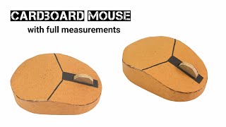 How to make Cardboard Mouse [upl. by Yatnuahs590]