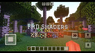 FhD Shaders realista para minecraft Pe 121 todas as versões all version [upl. by Yona]