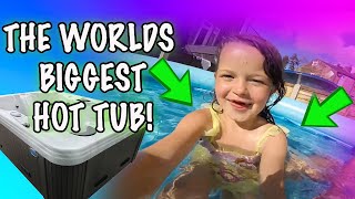 WE MADE THE WORLDS BIGGEST HOT TUB [upl. by Ierbua]