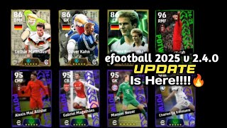 eFootball 2025 v 240 Update is here🔥🔥🔥 [upl. by Bambi]