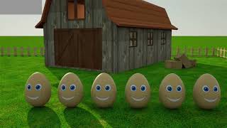 Learning Colors – Colorful Eggs on a Farm [upl. by Krause]