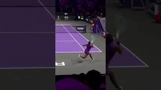 Coco Gauff great footwork and intensity during her WTA Finals Final match in Riyadh wta wtafinals [upl. by Amorita133]