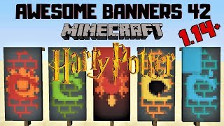 ✔ 5 AWESOME MINECRAFT BANNER DESIGNS WITH TUTORIAL 42 LOOM [upl. by Sivle580]