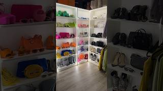 Upgraded my diy closet with led light strips How does it look shorts nohardwire [upl. by Prissy]