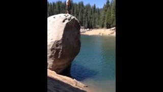 Shaver Lake Rock Jumping 25 feet [upl. by Finnie]