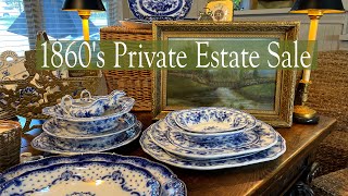 YOU MUST SEE THIS 1860s PRIVATE ESTATE SALE HAUL  VINTAGE THRIFTED amp FLEA MARKET FINDS [upl. by Musetta]