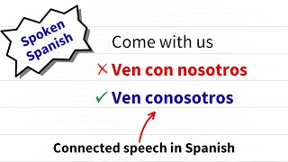 Examples of Connected Speech in Spanish [upl. by Waterer]