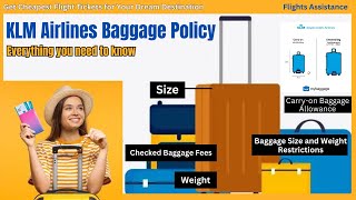 KLM Airlines Baggage Policy  Everything you need to know [upl. by Ardnad]