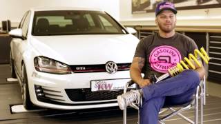 Für jeden Anspruch das richtige Fahrwerk für den VW Golf 7 GTI  KW suspensions [upl. by Zile]