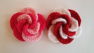 Tığ İşi Gül Yapımı  Crochet Flower [upl. by Ahsirtal]