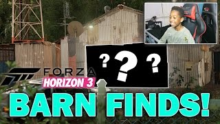 20 MINUTES OF BARN FINDS  Forza Horizon 3 Gameplay with Steering wheel [upl. by Llecrad819]