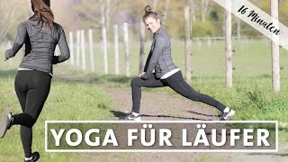 Yoga Laufen Dehnen Stretchen  Cooldown nach dem Joggen [upl. by Ielak]