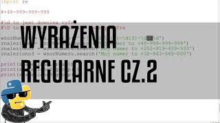 Wyrażenia regularne cz2 Python [upl. by Ecire927]