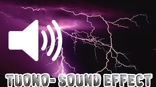 EFFETTO SONORO TUONO viral thunder sound soundeffects lampi pioggia [upl. by Nael]