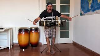 Unboxing my new LP Karl Perazzo Prestige Timbale  Abriendo mi nuevo timbal LP [upl. by Tereve149]