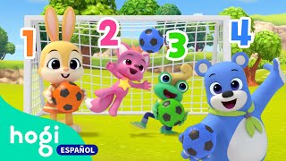 A Jugar al Fútbol con los NÚMEROS  Colores para niños de 2 a 3 años  Mix  Hogi en español [upl. by Chris]