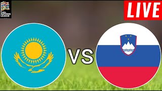 Kazakhstan vs Slovenia Live Score l Uefa Nations League Qualification 202425 [upl. by Ddej]