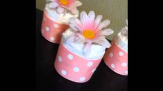 More Baby Shower GiftsDiaper CakesDiaper Cupcakes [upl. by Ellevel]