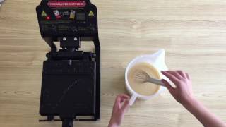 The Malted Waffle Co  How to make a waffle using Complete Flour [upl. by Duwalt]