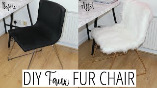 DIY FUR CHAIR TUTORIAL  Ikea Hacks Ep3 [upl. by Enyleuqcaj77]