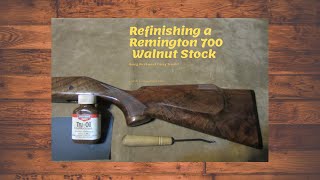 Refinishing a Remington 700 stock [upl. by Nancee]