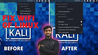 Fixed wifi problem of Kali Linux 100 Wifi solution for Linux  Wifi not detecting solved 100 [upl. by Nodrog]