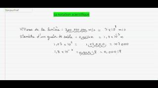 Secondaire 3 Québec  11 Notation scientifique [upl. by Notsnarc]