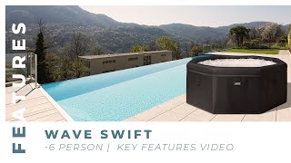 Wave Swift Foam Hot Tub  6 Person  Key Features  Wave Direct [upl. by Patnode]