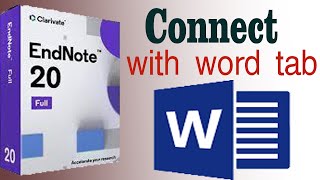 how to connect Endnote 20 with MS wordNasTechseyfuonebs  nastech [upl. by Cassady]