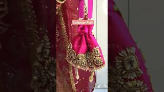 Luxurious Pink Potli potli potlibag bridetobe bridalclutch bridesmaids wedding partyclutches [upl. by Ilke]