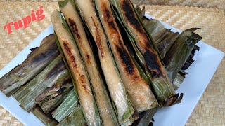 Tupig sweet amp sticky dessert  Originated from the Province of Pangasinan  Pan grill or oven broil [upl. by Ludwig]