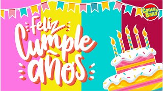 CUMPLEAÑOS FELIZ lyrics 🎂 Cumpleaños para niños  Feliz cumpleaños infantil🎉  Canta y Baila [upl. by Uriah]