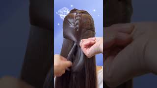 Simple and easy hair tutorial for girls hairtutorial simple easyhairstyle shorts viralvideo [upl. by Eneleoj559]