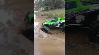 Traxxas xmaxx 8quot Duratrax belted tires water crossing [upl. by Irbua]