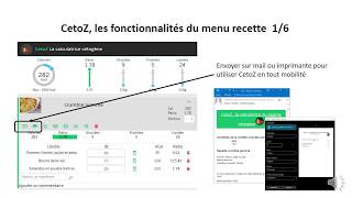 Les fonctionnalités du menu recette [upl. by Sal]