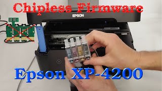 How to make your Epson XP4200 accepting any cartridge even without chip Firmware from InkChip [upl. by Arihsa]