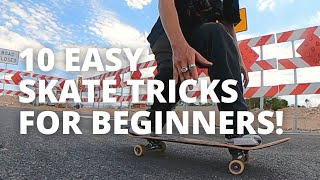 10 EASY Skate Tricks BEFORE You Can Ollie FOR BEGINNERS [upl. by Samuel]