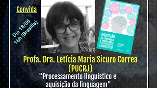 quotProcessamento linguístico e aquisição da linguagemquot [upl. by Onimod]