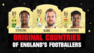 DID YOU KNOW THE ORIGINAL COUNTRIES OF ENGLANDS FOOTBALLERS 😱🔥 [upl. by Abana388]