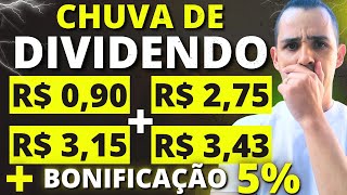 15 AÇÕES DATA COM PARA DIVIDENDOS e BONIFICAÇÃO 5  MUITOS DIVIDENDOS EM MARÇO E AINDA DA TEMPO [upl. by Nahshu]